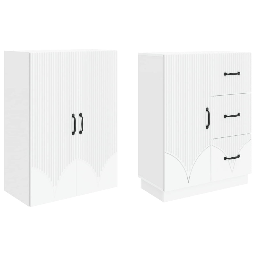 Cabinet Set 2 pcs Engineered Wood