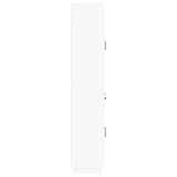 Cabinet Set 2 pcs White Engineered Wood - 45-Degree Angle