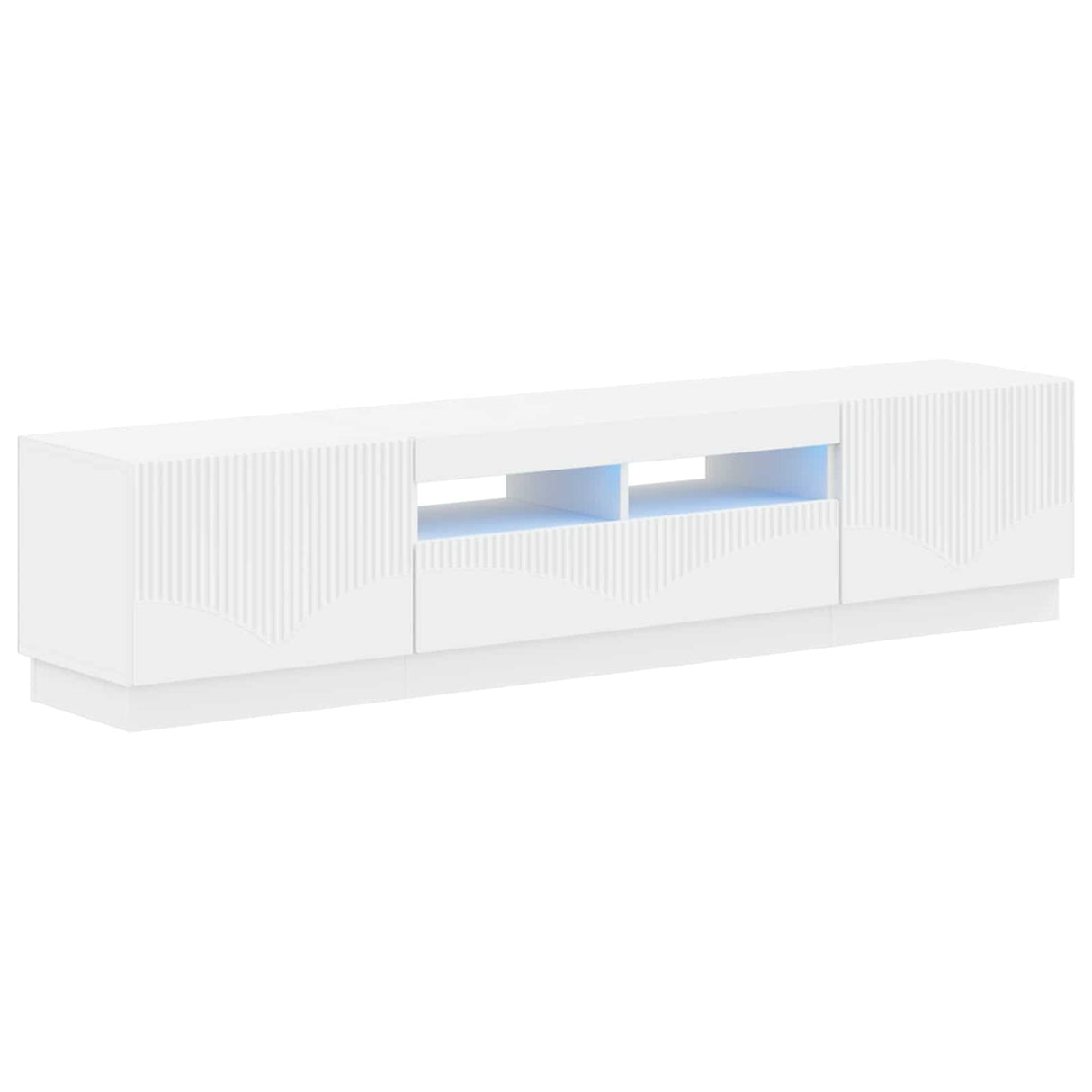 LED TV Cabinet HOORN 3 pcs White Engineered Wood