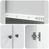 Cabinet Set 2 pcs White Engineered Wood