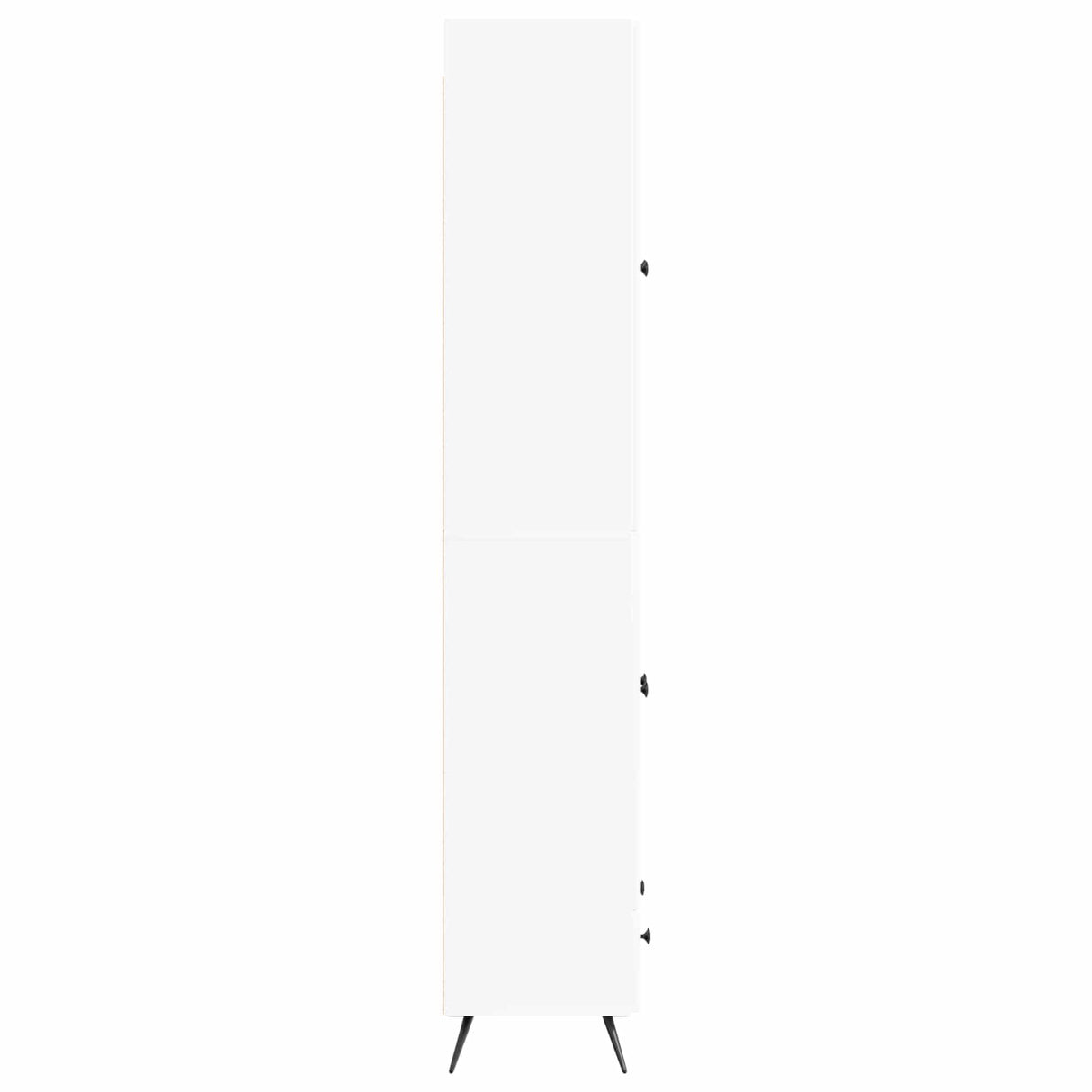 Cabinet Set 2 pcs White Engineered Wood