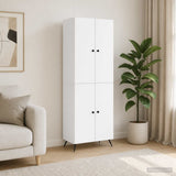 Cabinet Set 2 pcs White Engineered Wood