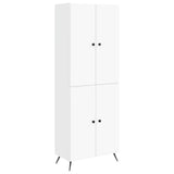 Cabinet Set 2 pcs White Engineered Wood