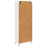 Cabinet Set 2 pcs White Engineered Wood