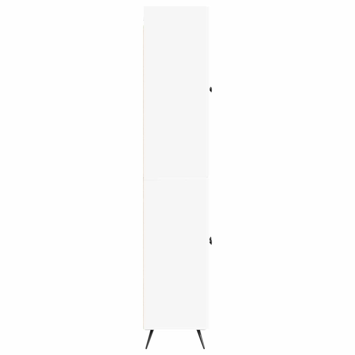 Cabinet Set 2 pcs White Engineered Wood