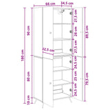 Cabinet Set 2 pcs White Engineered Wood - Extra Image