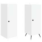 Cabinet Set 2 pcs White Engineered Wood