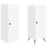 Cabinet Set 2 pcs White Engineered Wood - Top-Down View