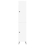 Cabinet Set 2 pcs White Engineered Wood
