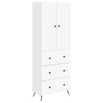 Cabinet Set 2 pcs 66 x 34.5 x 90 cm Engineered Wood White