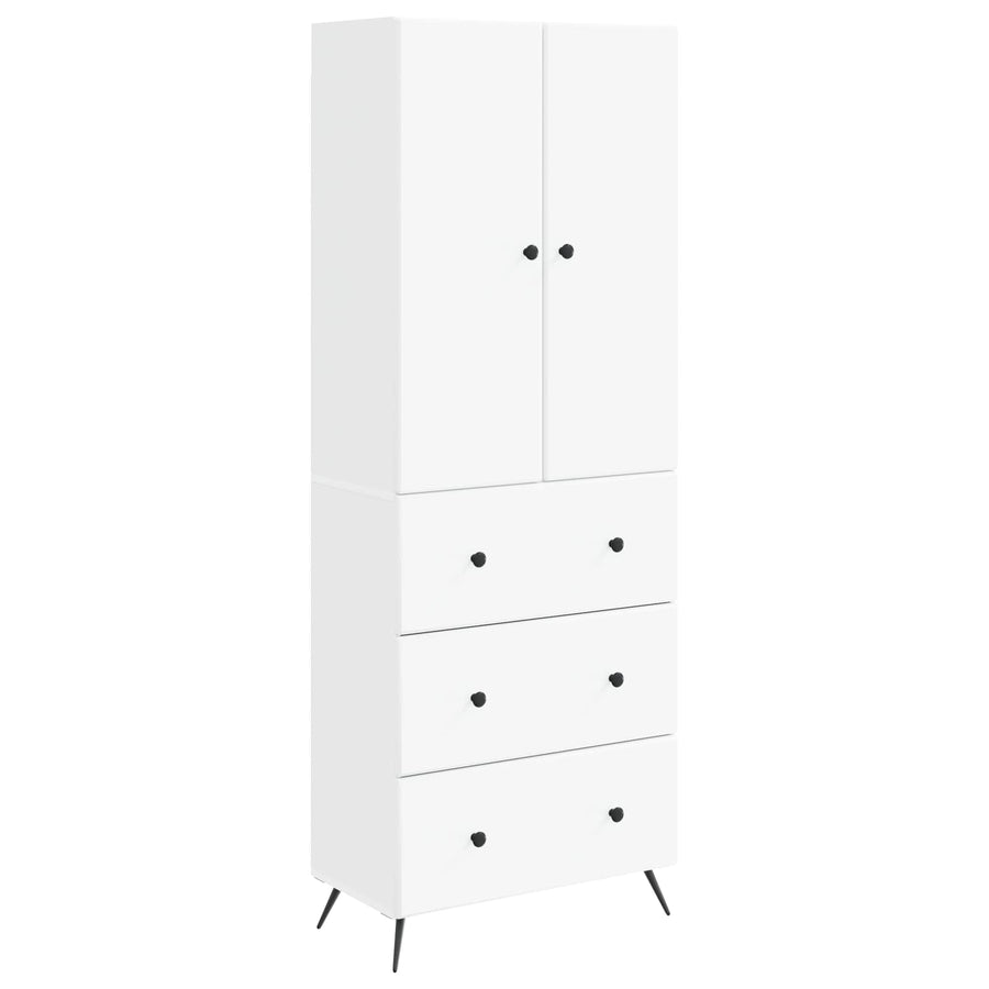 Cabinet Set 2 pcs 66 x 34.5 x 90 cm Engineered Wood White