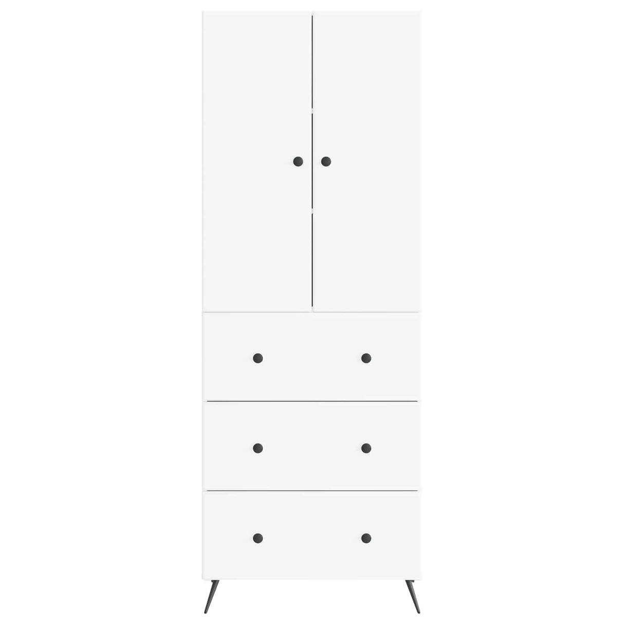 Cabinet Set 2 pcs White 66 x 34.5 x 90 cm Engineered Wood