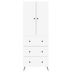 Cabinet Set 2 pcs 66 x 34.5 x 90 cm Engineered Wood White