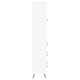 Cabinet Set 2 pcs White 66 x 34.5 x 90 cm Engineered Wood - Rear View