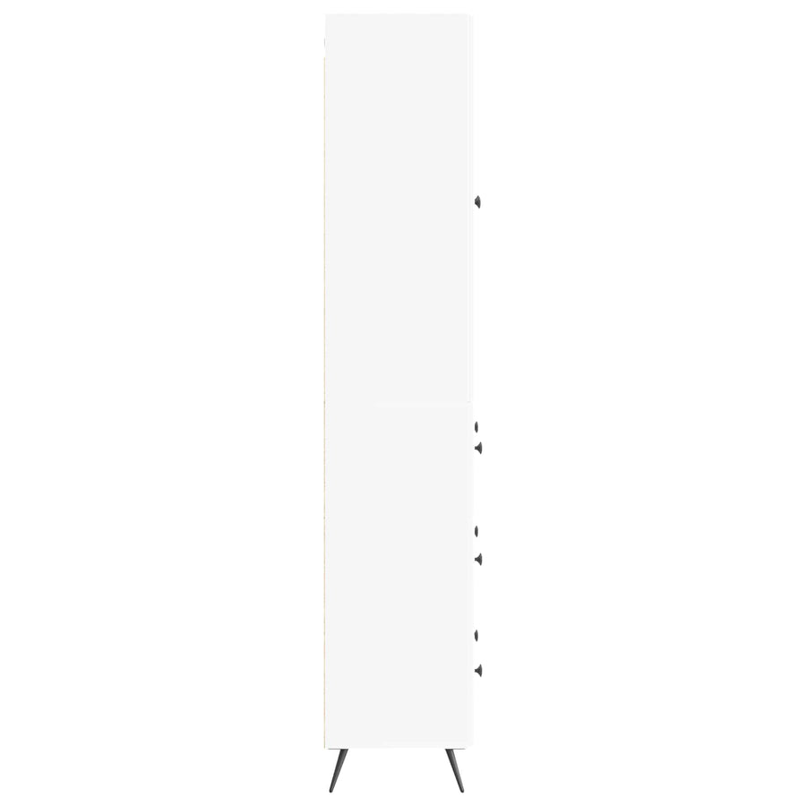 Cabinet Set 2 pcs 66 x 34.5 x 90 cm Engineered Wood White