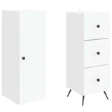 Cabinet Set 2 pcs White 34.5 x 34.5 x 90 cm Engineered Wood - Top-Down View