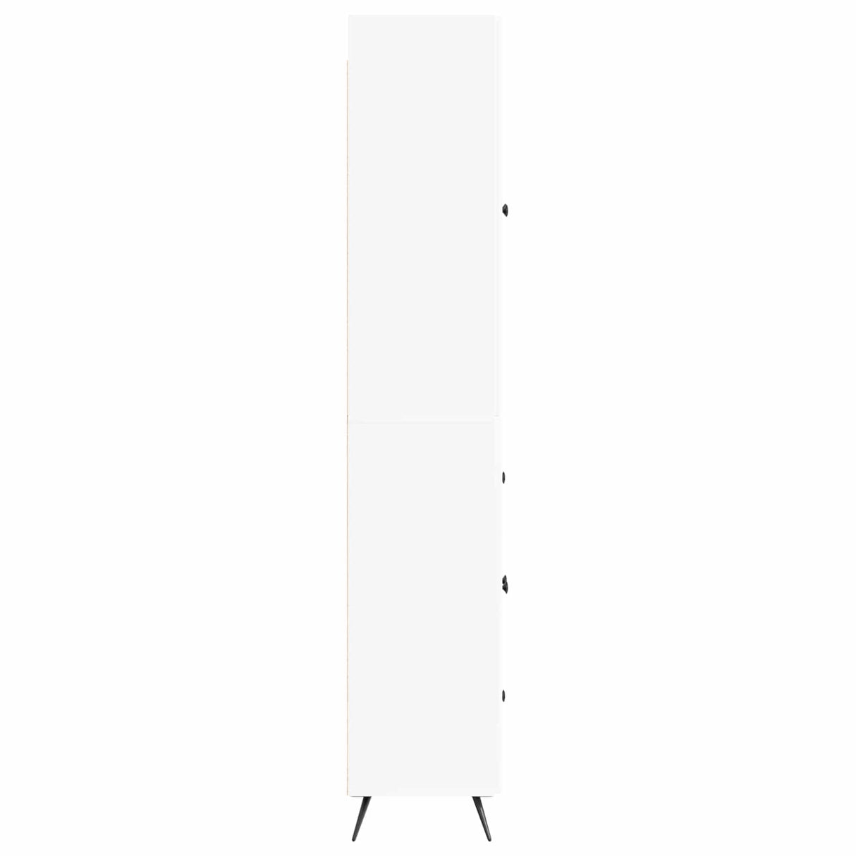 Cabinet Set 2 pcs White Engineered Wood