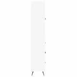 Cabinet Set 2 pcs White Engineered Wood