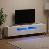 LED TV Cabinet BREDA 3 pcs White Engineered Wood