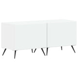 LED TV Cabinet BREDA 3 pcs White Engineered Wood - 45-Degree Angle