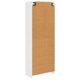Cabinet Set 2 pcs White Engineered Wood - Rear View