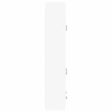 Cabinet Set 2 pcs White Engineered Wood