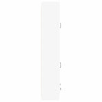 Cabinet Set 2 pcs White Engineered Wood