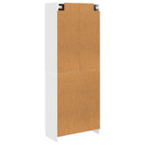 Cabinet Set 2 pcs White Engineered Wood - Close-Up Angle