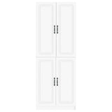 Cabinet Set 2 pcs White Engineered Wood - 45-Degree Angle