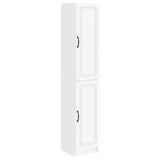 Cabinet Set 2 pcs White Engineered Wood