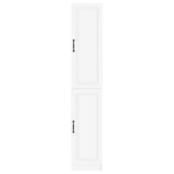Cabinet Set 2 pcs White Engineered Wood - Top-Down View