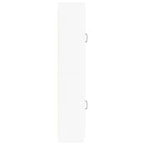 Cabinet Set 2 pcs White Engineered Wood - 45-Degree Angle