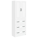 Cabinet Set 2 pcs White 66 x 34.5 x 87 cm Engineered Wood