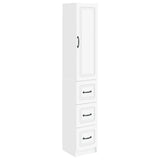 Cabinet Set 2 pcs White 33 x 34.5 x 87 cm Engineered Wood - Front View