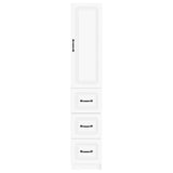 Cabinet Set 2 pcs White 33 x 34.5 x 87 cm Engineered Wood - 45-Degree Angle