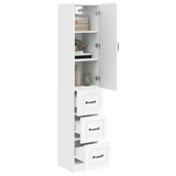Cabinet Set 2 pcs White 33 x 34.5 x 87 cm Engineered Wood