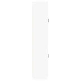 Cabinet Set 2 pcs White Engineered Wood