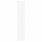 Cabinet Set 2 pcs White Engineered Wood - 45-Degree Angle