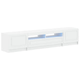 LED TV Cabinet UTRECHT 3 pcs White Engineered Wood