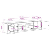 LED TV Cabinet UTRECHT 3 pcs White Engineered Wood - Extra Image