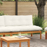 Middle Sofa Unit Natural and Cream White 120 x 80 x 82 cm - Side View