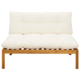Middle Sofa Unit Natural and Cream White 120 x 80 x 82 cm