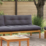 Middle Sofa Unit Natural and Dark Grey 120 x 80 x 82 cm - Side View