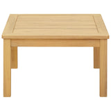 Coffee Table Light acacia 60 x 60 x 36 cm Solid Acacia Wood - Front View