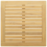 Coffee Table Light acacia 60 x 60 x 36 cm Solid Acacia Wood - Top-Down View