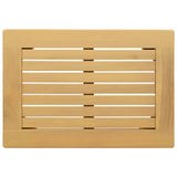 Coffee Table Light acacia 50 x 35 x 36 cm Solid Acacia Wood - Top-Down View