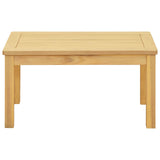 Coffee Table Light acacia 70 x 40 x 36 cm Solid Acacia Wood - Front View