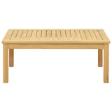 Coffee Table Light acacia 90 x 50 x 36 cm Solid Acacia Wood - Front View