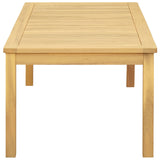 Coffee Table Light acacia 110 x 60 x 45 cm Solid Acacia Wood