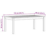 Coffee Table Light acacia 110 x 60 x 45 cm Solid Acacia Wood - Close-Up Angle
